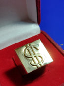 Anel Masculino 18.00 Gramas 20 mm Fechado Letras Imagens