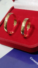 Par De alianças Casal Ouro 18 kilates 5 Gramas 4 mm