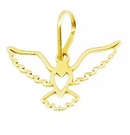 Pingente Espirito Santo Ouro 18 Kilates 1.70 Gramas 25 mm Pomba