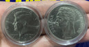 Kit 2 Moedas Estados Unidos Estrangeiras para Coleção Novas Kit Duas Moedas