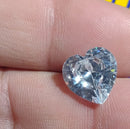 Pedra Zircônia Coração 11 mm Peso 2.20 Gramas