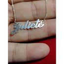 Cordão com nome personal prata 950 de lei