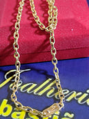 Cordão Novo Cadeado Peso 15.50 Gramas 65 Cm 4.4 mm Oco