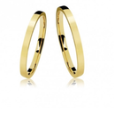 Alianças Ouro 18 kilates Anatômica 3 Gramas 2.5 mm Anatômica