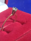 Anel Solitário Ouro 18 kilates 1,50 Gramas Pedra Zircônia 3 mm