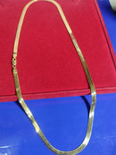 Colar Gargantilha Corretinha  laminada 45 Cm Ouro 18 Kilates 9.10 Gramas 4 mm