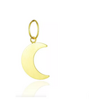 Pingente Meia Lua Ouro 18 kilates 1.10 Gramas 18 mm