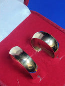 Alianças Boleadas Ouro 18k Noivado e Casamento 12 Gramas 7 mm