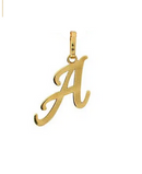Pingente Leta A Ouro 18 kilates Peso 0.50 Grama 24 mm Temos Todas Letras