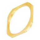 Anel Quadrado Ouro 18 Kilates 5 Gramas 2 mm Resistente e maciço