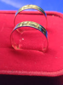 Alianças  Lisa Ouro 18 kilates Reta Risco 7,5 Gramas 5,50 mm