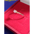 Anel solitário ouro 18 kilates 1,10 gramas pedra Zircônia 3 mm