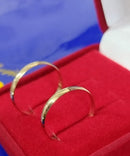 Alianças Boleadas 2 mm Ouro 18 kilates Casamento Noivado Compromisso 2.10 Gramas Maciça