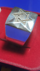 Anel Estrela de Davi Prata 950 20 mm