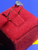 Anel Chuveirinho Solitário Pedra 4 mm Zircônias Ouro 18 Kilates Todas as Cores 1.25 Gramas