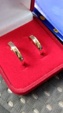 Alianças 3 mm Boleadas 3.20 Gramas Casamento Alianças Para Noivado e Casamento Ouro 18 Kilates Maciça