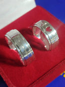 Alianças Compromisso, Namoro Com Coração Amor Prata 950 Com 7 mm