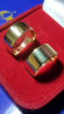 Par de Alianças 7 mm Peso 10 Gramas Ouro 18 Kilates Noivado Casamento Compromisso