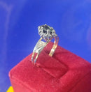 Anel Colação de Grau Formatura Feminino Aro Ouro 18 Kilates Cabeça Prata Peso 1.80 Gramas Cabeça 7 mm x 7 mm Todos todos