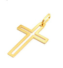 Cruz Peso 2.10 Gramas 30 mm Ouro18 Kilates Chapa