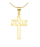 Pingente Cruz Jesus Ouro18 Kilates Peso 1.00 Grama 10 mm Lançamento