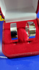 Par Alianças Prata 950 Namoro ,Compromisso Noivado, Casamento 7 mm