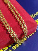 Cordão Novo Cadeado Peso 15.50 Gramas 65 Cm 4.4 mm Oco