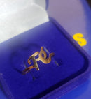 Anel FÉ  Ouro 18 Kilates 0.12 mm Peso 1.10 Gramas