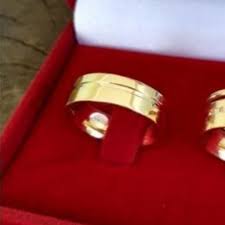 Alianças 6 mm Casal Par Casamento Ouro 18 Kilates Noivado Casal Maciça 6.50 Gramas Maciça