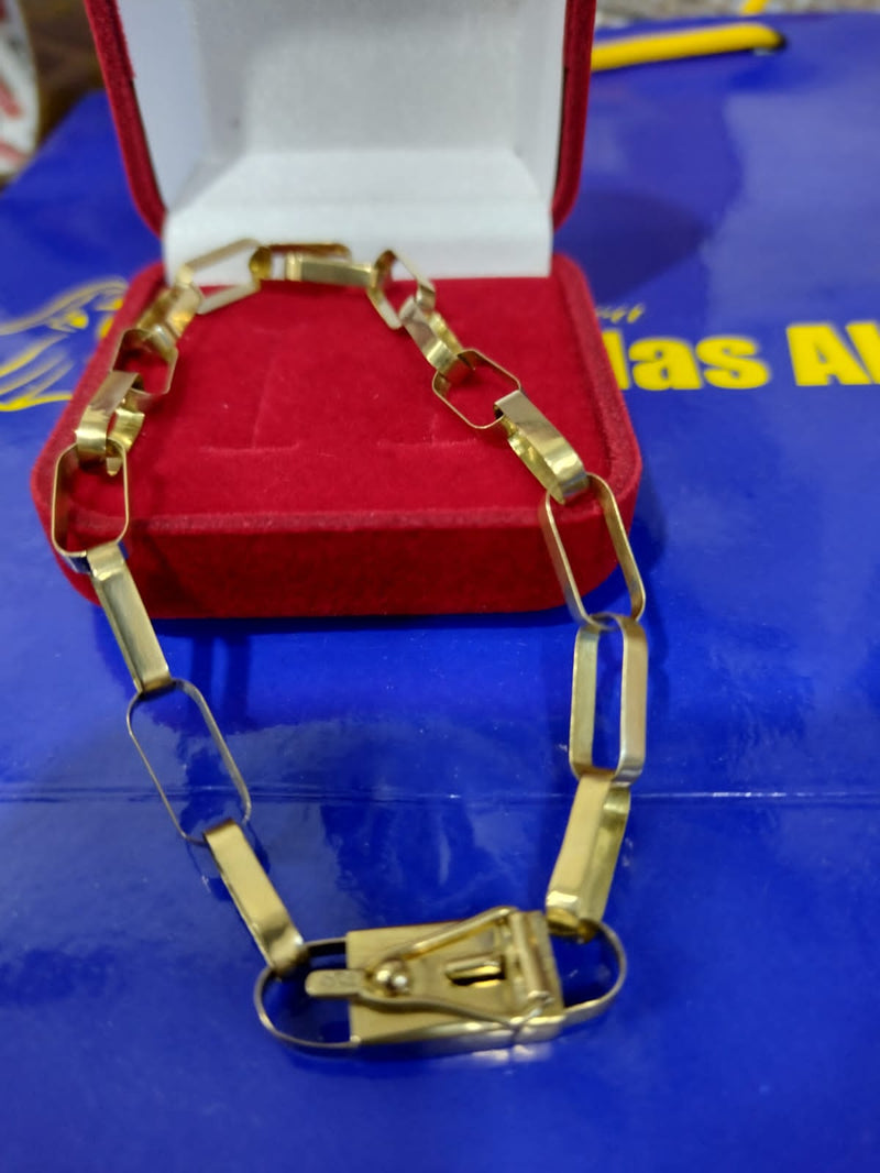 Pulseira Ouro 18 kilates Maciço 10 Gramas Maciça