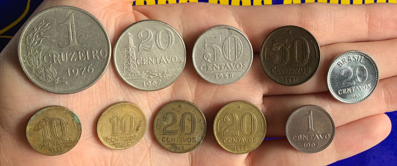 10 Moedas Nacionais Moeda Rara Coleção