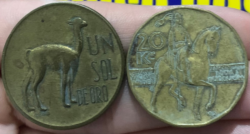 2 Moedas  Estrangeiras Coleção Novas Kit Duas Moedas Raras Lindas