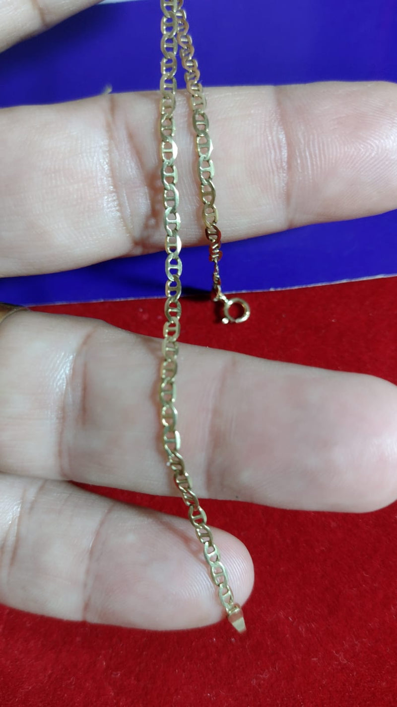 Pulseira Piastrine Ouro 18 kilates 1.80 Gramas 23 Cm 3 mm