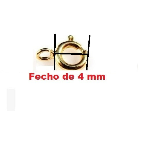 Fecho Bóia Ouro 18 kilates 4 mm Para Cordões e Pulseiras