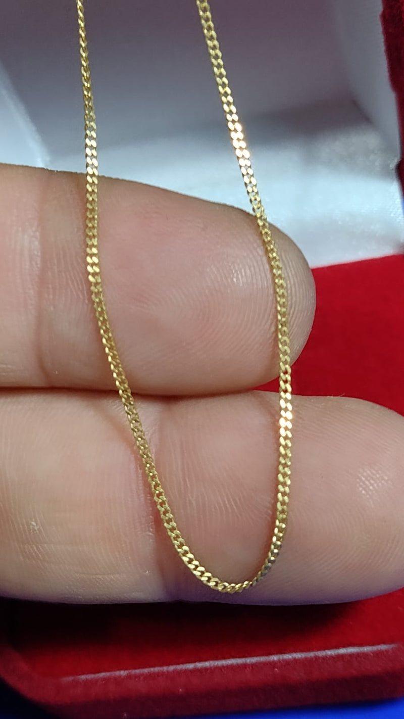 Pulseira Ouro 18 kilates 1.00 Grama 20 Cm 1 mm Maciça