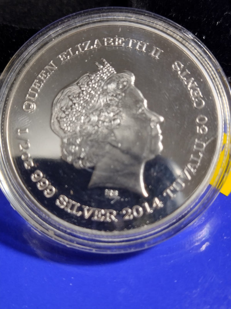 Moeda de prata Elizabeth  2014 Prata 999 Peso 29.10 Gr