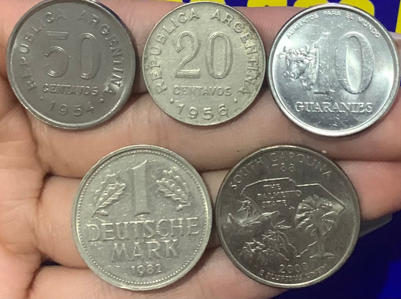 Moedas Rara Estangeiras 5 Moedas raras