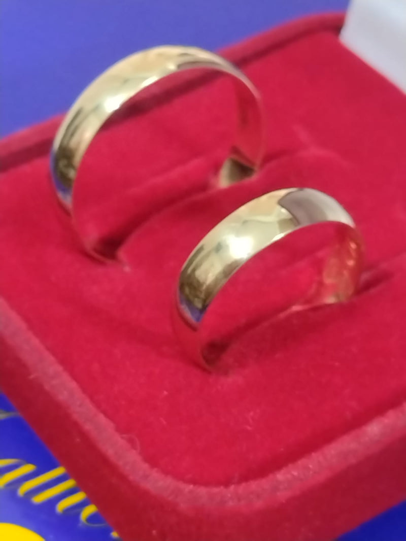 Aliança Casamento Par Ouro 18 kilates 6 Gramas 5,5 mm