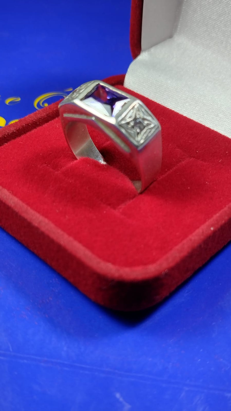 Anel Formatura Masculino Teológia Prata 950 Pedra 7 x 6 mm Zircônia Todas formaturas e cursos Maciço Topo 9 mm