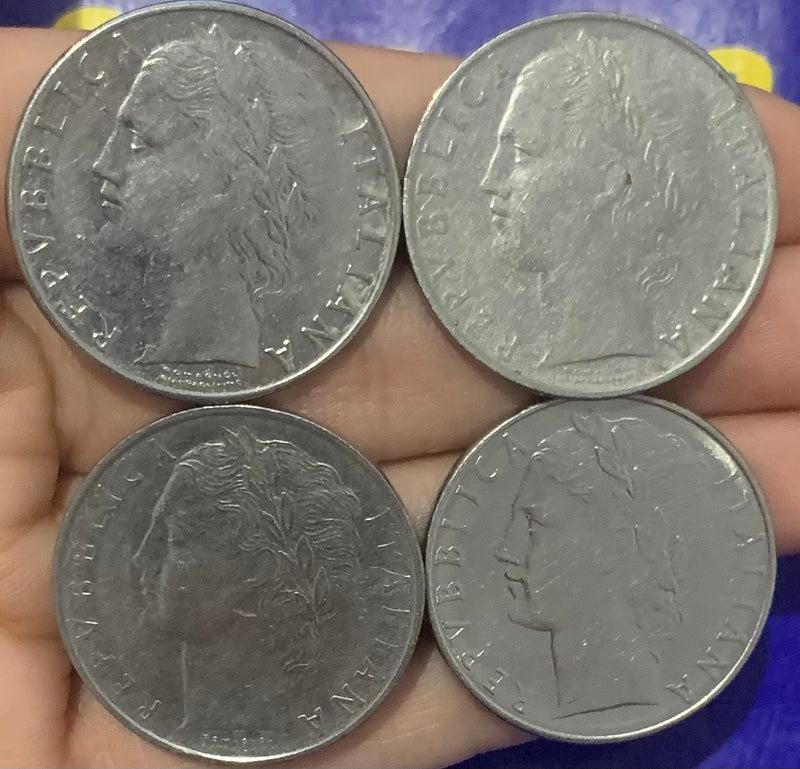 8 Moedas L.100 Coleção