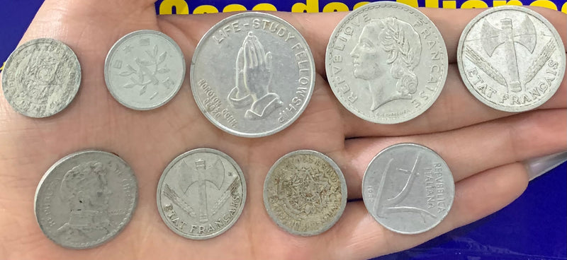 Moedas Coleação Kit com 9 Moedas