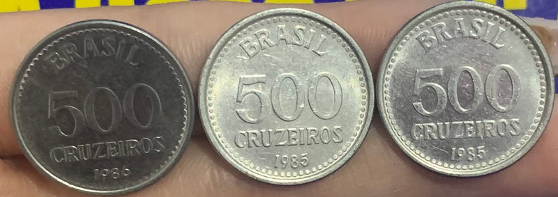 3 Moedas 500 Cruzeiros