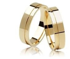 Alianças 6 mm Casal Par Casamento Ouro 18 Kilates Noivado Casal Maciça 6.50 Gramas Maciça