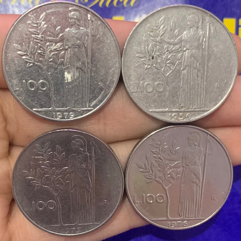 8 Moedas L.100 Coleção