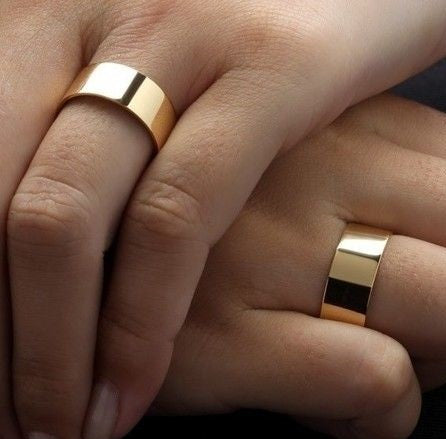 Alianças Noivado Casamento Ouro 18 Kilates 7 mm 12 Gramas Qualquer Modelo A Escollher