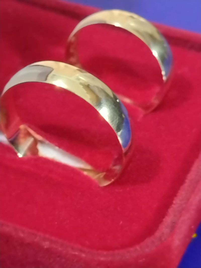 Alianças Noivado Casamento Par Ouro 18 kilates 6,50 Gramas 5 mm