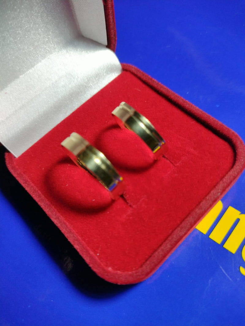 Alianças Noivado/casamento Ouro 18 K/ 4mm Anatônica 4.50 Gramas