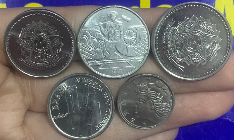 10 Moedas Cruzeiros e Cruzados