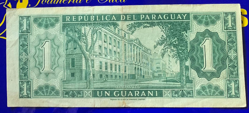 Cédula Un Guarani Banco Central Del Paraguay Antigas Coleção