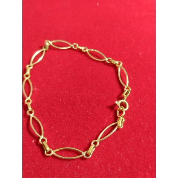 Pulseira Feminina ouro 18 kilates 4 gramas 5 mm maciça